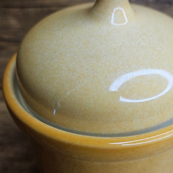 Tea "Te" ceramic pottery container with lid - Picture 6 of 9